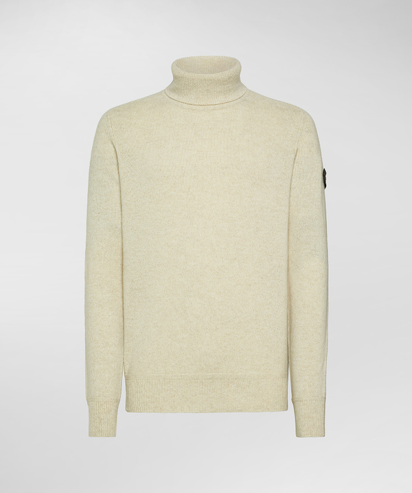 Stranded Wool Turtleneck Sweater - Peuterey