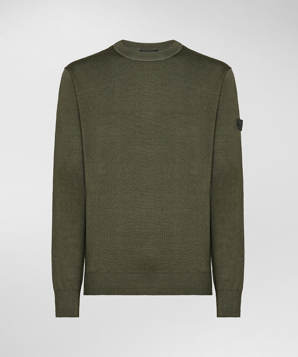 Maglione In Lana Con Tintura Acidata - Peuterey
