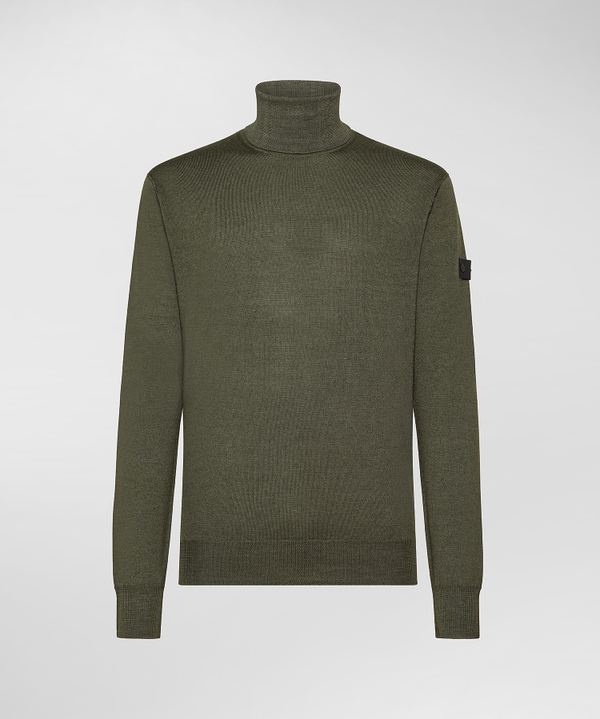 Peuterey Maglia Collo Alto In Pura Lana