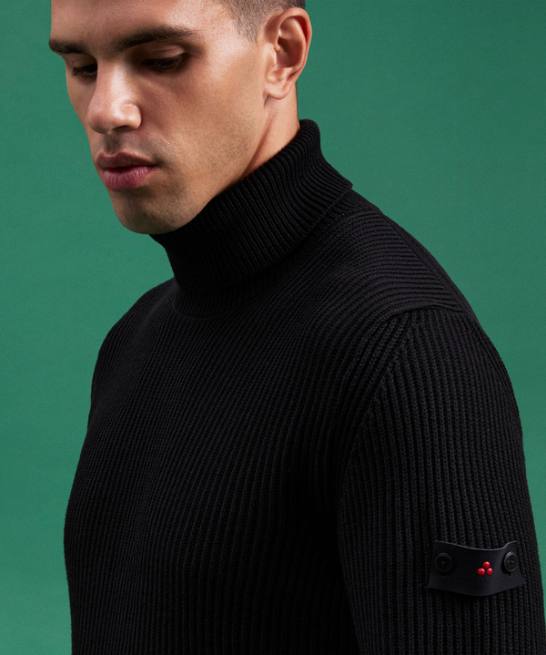 Maglia Collo Alto In Misto Lana - Peuterey