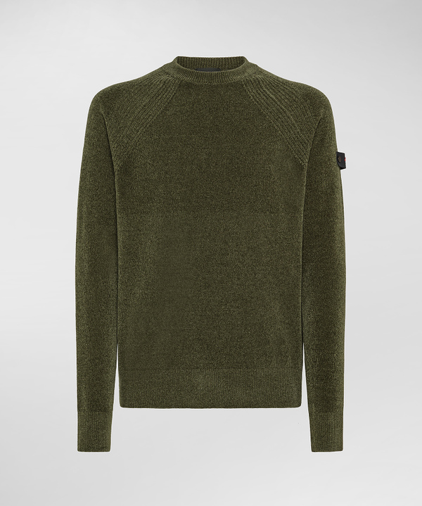 Maglione Girocollo In Ciniglia - Peuterey