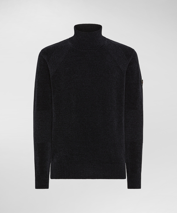 Maglia In Ciniglia A Collo Alto - Peuterey