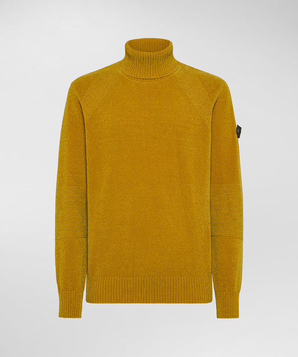 CHENILLE-PULLOVER MIT HOHEM KRAGEN - Peuterey