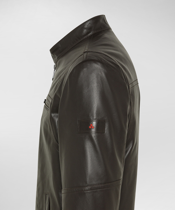 Bikerjacke aus weichem Leder Vintage-Touch - Peuterey