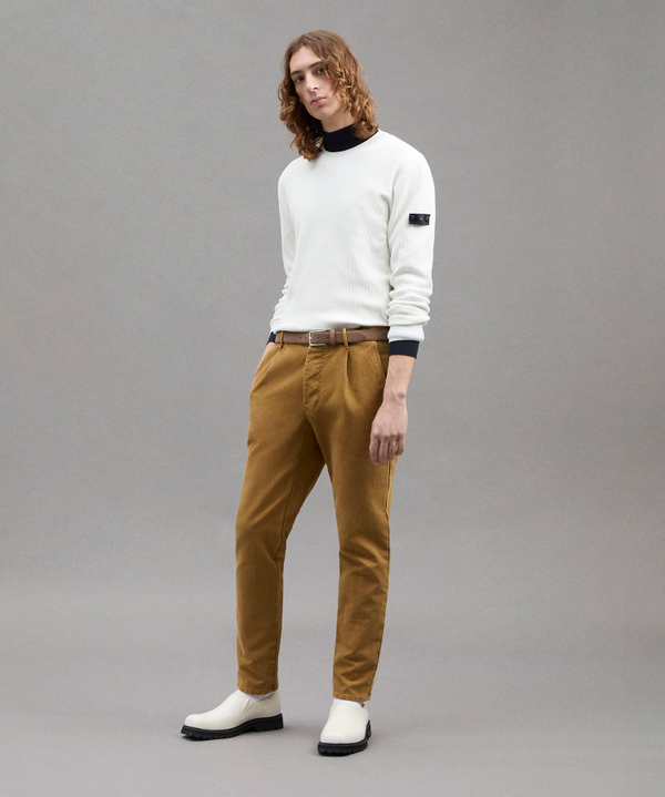 Maglia In Cotone A Punto Inglese - Peuterey