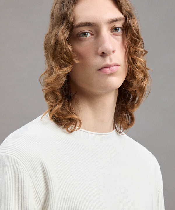 Maglia In Cotone A Punto Inglese - Peuterey