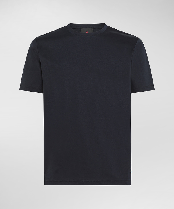 T-SHIRT AUS GLÄNZENDER BAUMWOLLE - Peuterey