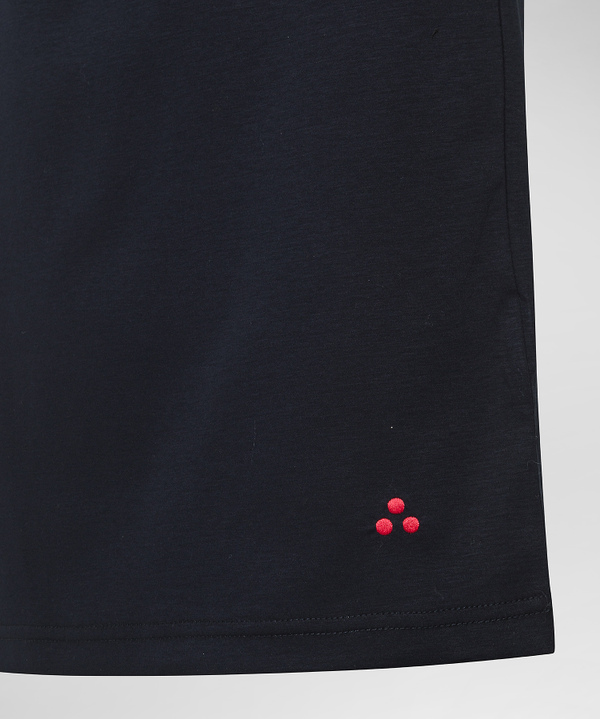 T-SHIRT AUS GLÄNZENDER BAUMWOLLE - Peuterey