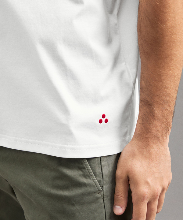 T-Shirt In Cotone Brillante - Peuterey