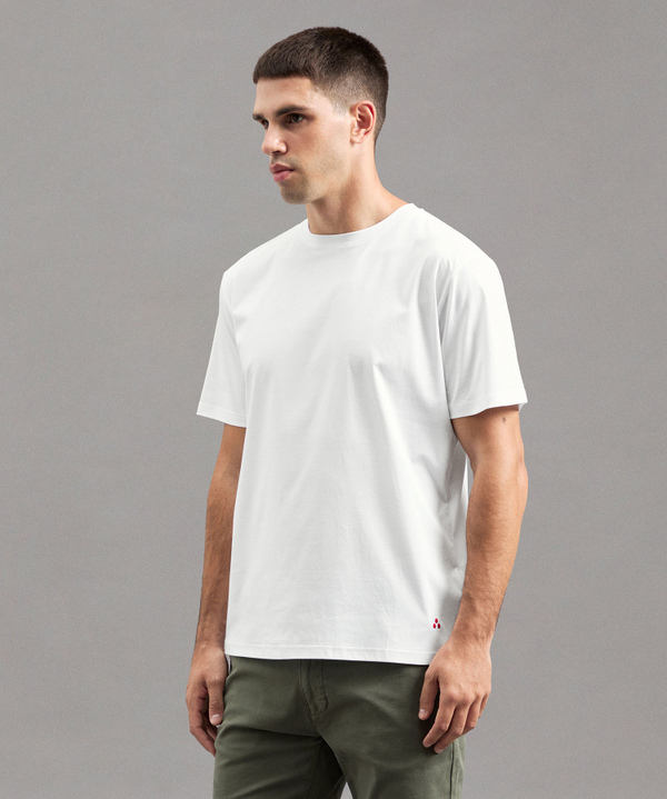 T-Shirt In Cotone Brillante - Peuterey