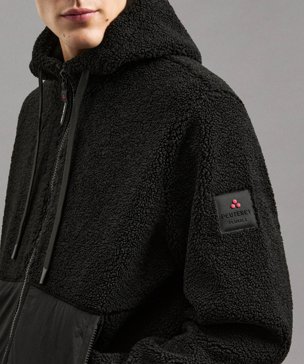 Felpa Full Zip Con Effetto Orsetto - Peuterey