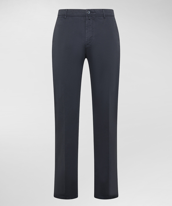 Pantaloni In Gambardina Di Cotone Stretch - Peuterey
