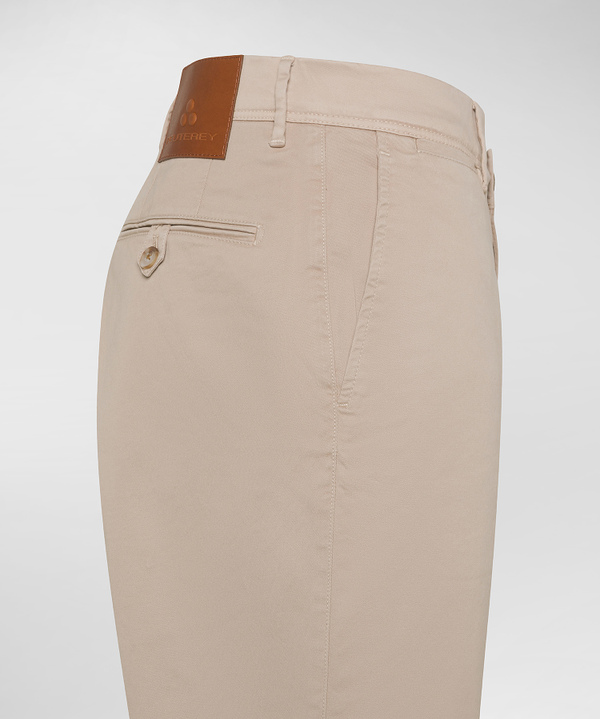 Pantaloni In Gambardina Di Cotone Stretch - Peuterey