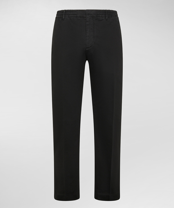 Pantaloni In Gambardina Di Cotone Stretch - Peuterey