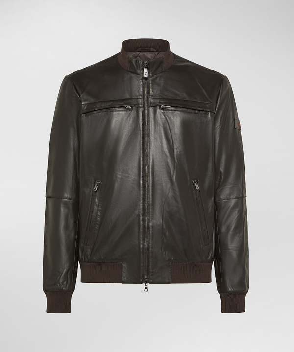 Peuterey Giacca Biker In Pelle