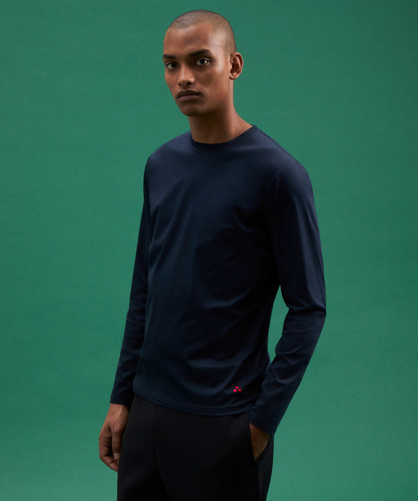 Soft Cotton Long-Sleeve Sweater - Peuterey