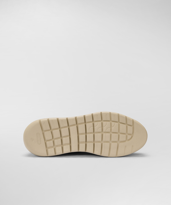 Leather Sneakers With Colourful Suede Details - Peuterey