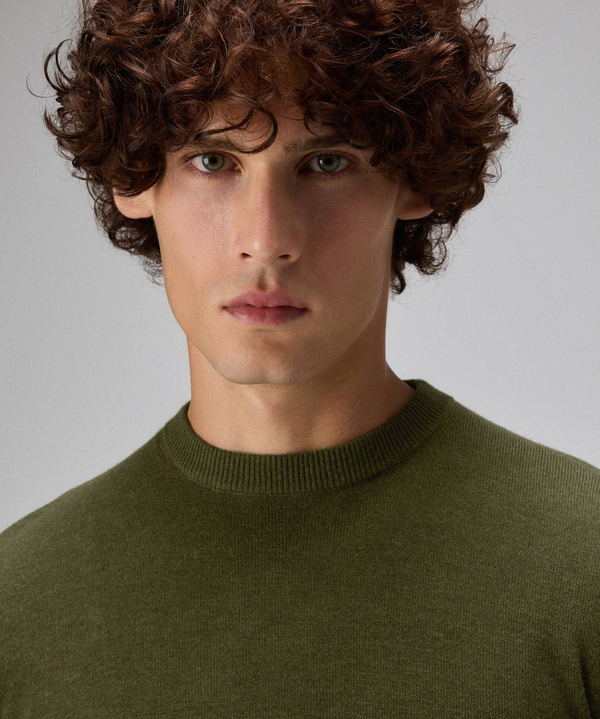 WOOL BLEND KNITTED PULLOVER - Peuterey