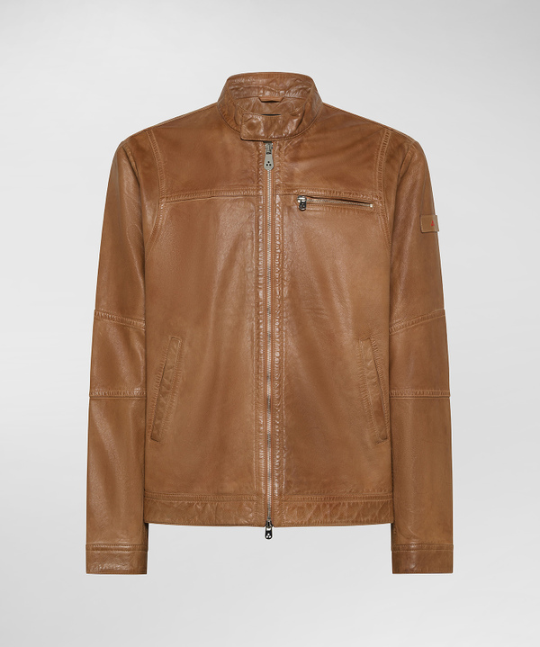 Soft leather biker jacket - Peuterey