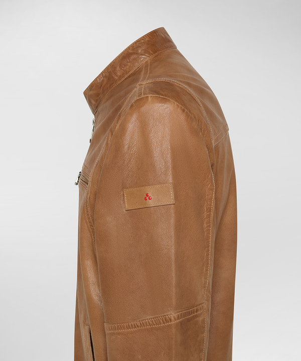 Soft leather biker jacket - Peuterey