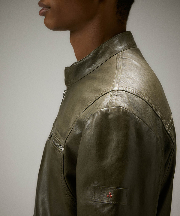 Soft leather biker jacket - Peuterey