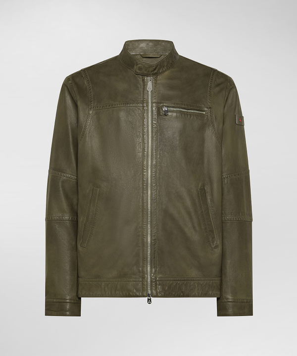 Soft leather biker jacket - Peuterey