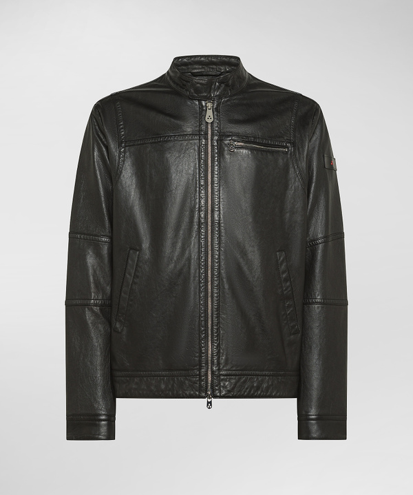 Bikerjacke aus weichem Leder - Peuterey