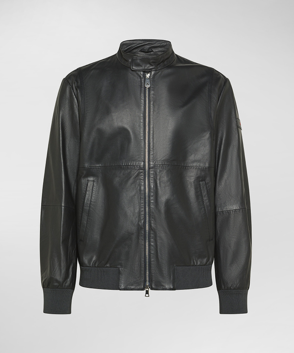 Dyed Nappa leather bomber jacket - Peuterey