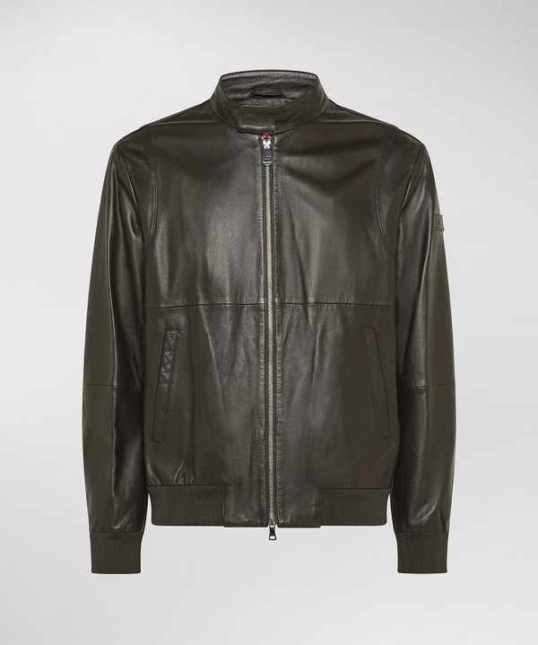 Dyed Nappa leather bomber jacket - Peuterey