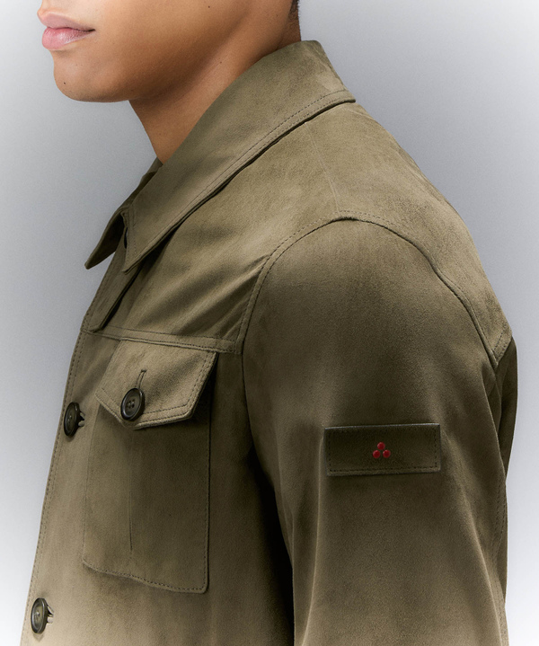 Suede jacket with Galalithe buttons - Peuterey