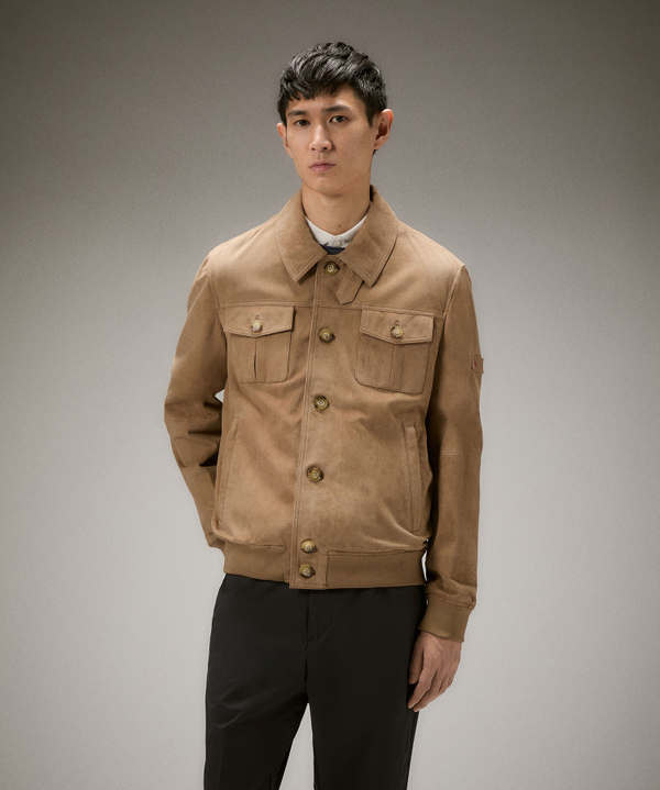 Suede jacket with Galalithe buttons - Peuterey