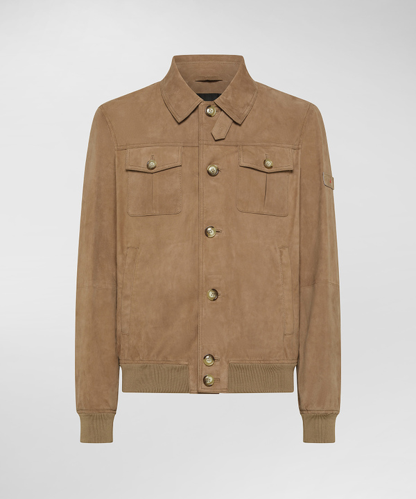 Suede jacket with Galalithe buttons - Peuterey