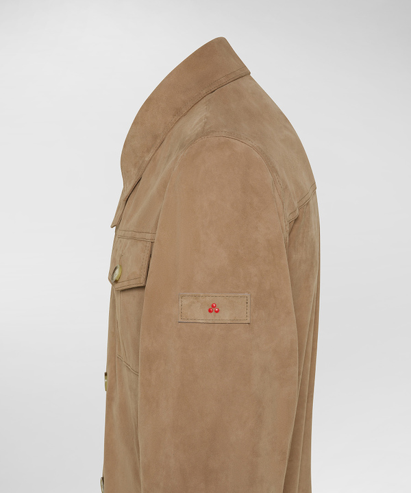Suede jacket with Galalithe buttons - Peuterey