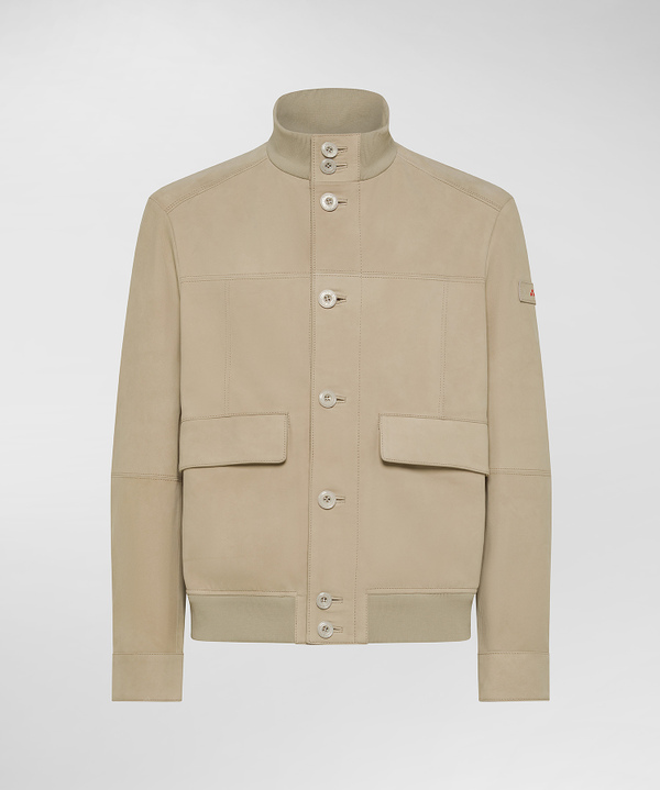 Jacke aus Nabuk mit Knöpfen aus Galalith - Peuterey