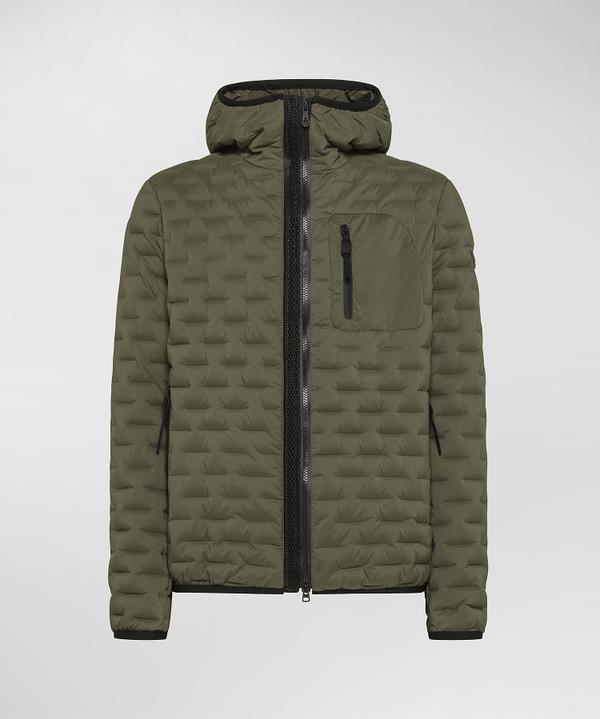 Stretch down jacket with geometric quilting - Peuterey