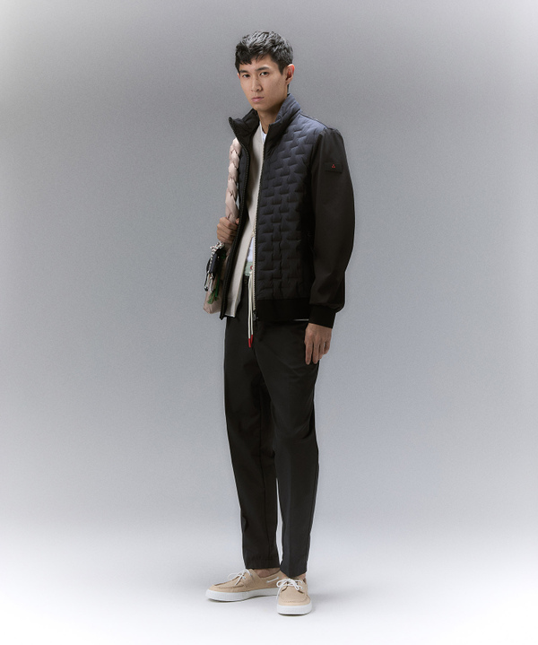Bomber jacket with geometric quilting - Peuterey