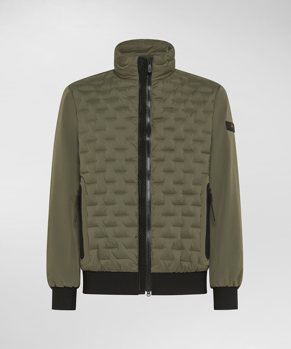 Bomber doppio materiale con trapunta geometrica - Peuterey