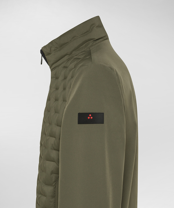 Bomber doppio materiale con trapunta geometrica - Peuterey