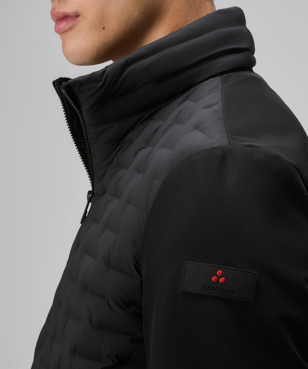 Bomberjacke aus doppeltem Material mit geometrischer Steppung - Peuterey
