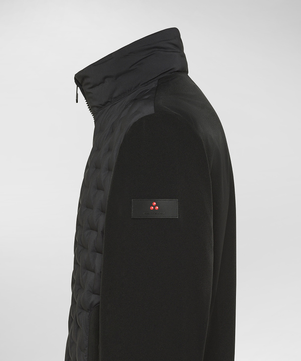 Two-material bomber jacket with geometric quilting - Peuterey