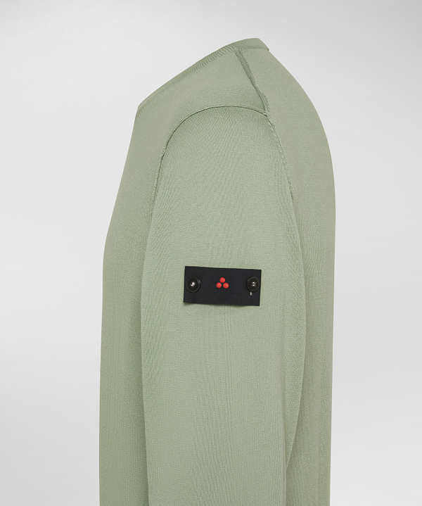 Cotton knit sweater with contrasting details - Peuterey