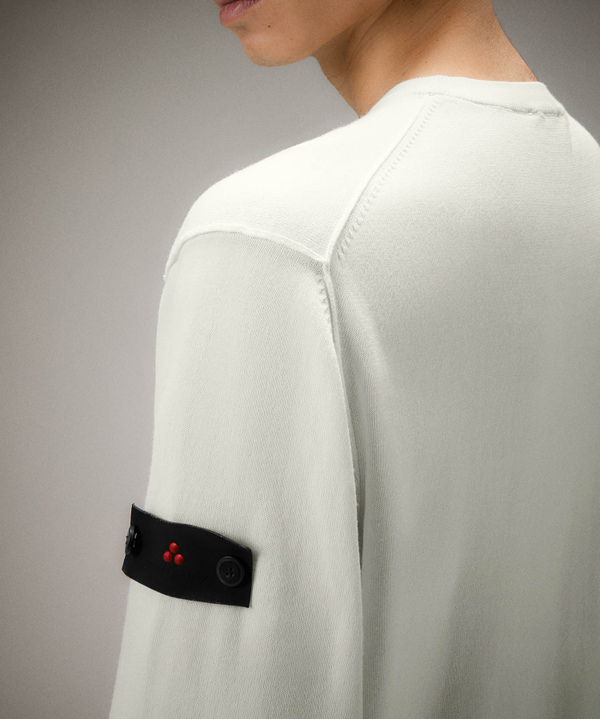 Cotton knit sweater with contrasting details - Peuterey