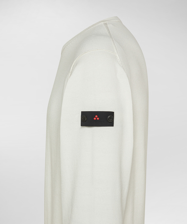 Cotton knit sweater with contrasting details - Peuterey