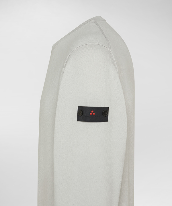 Cotton knit sweater with contrasting details - Peuterey
