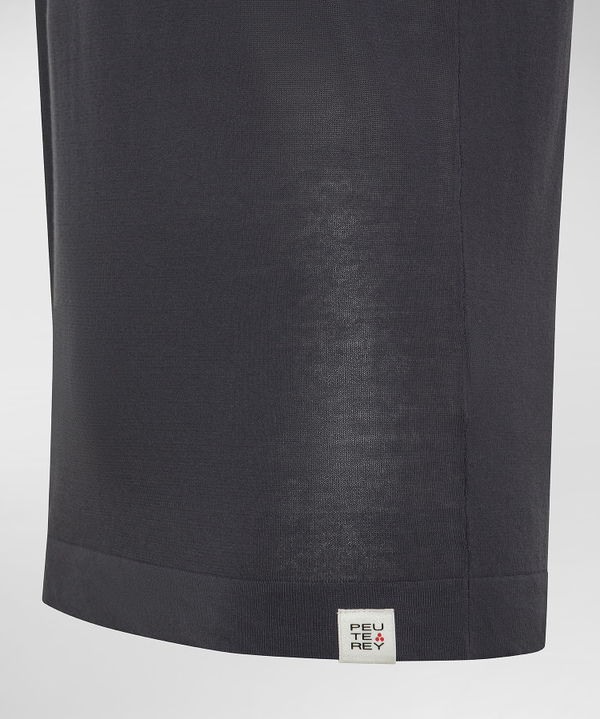 T-shirt in tricot di cotone tinto capo - Peuterey