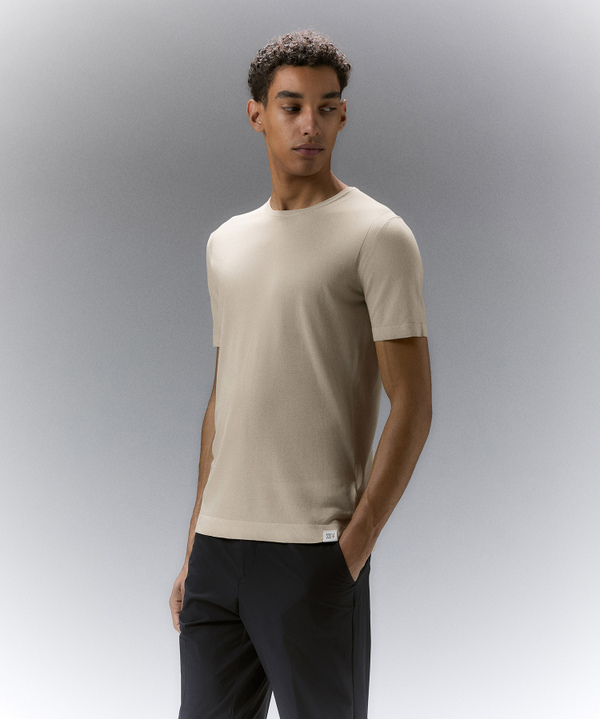 Garment-dyed cotton knit t-shirt - Peuterey