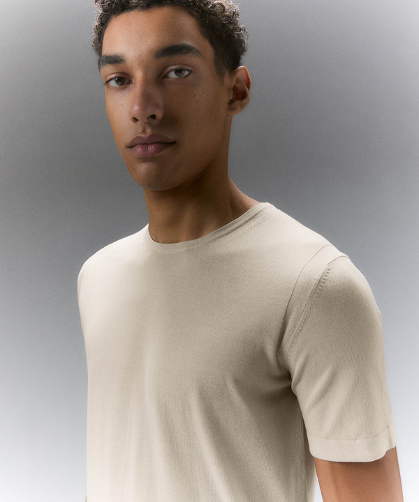 Garment-dyed cotton knit t-shirt - Peuterey