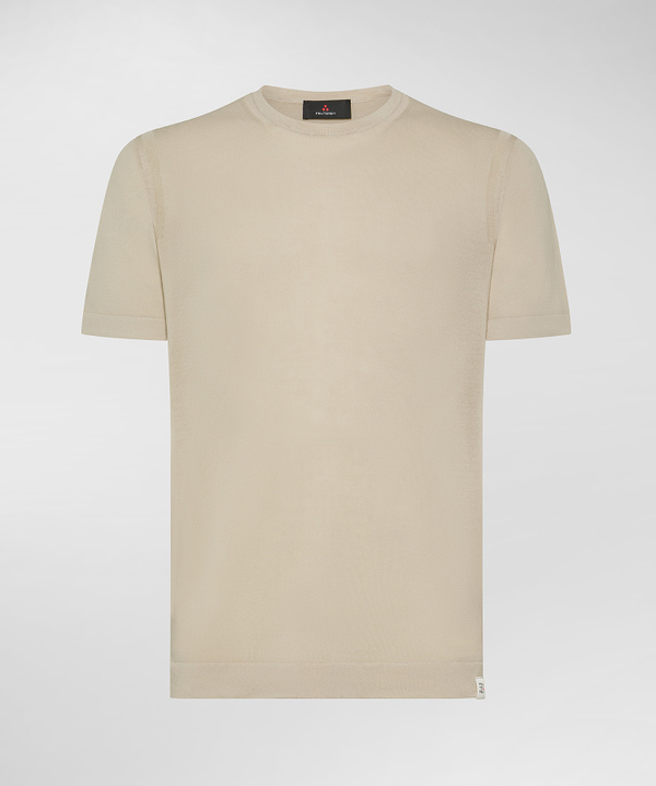 Garment-dyed cotton knit t-shirt - Peuterey