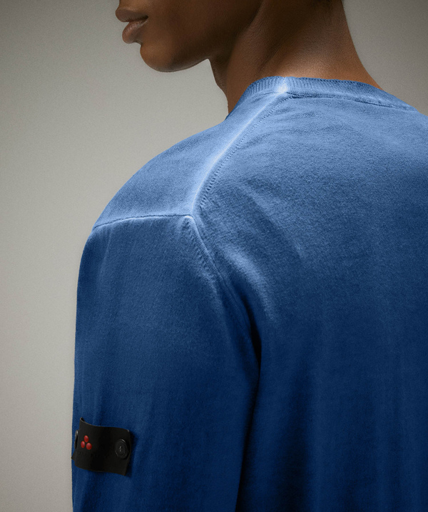 Garment-dyed cotton knit sweater - Peuterey
