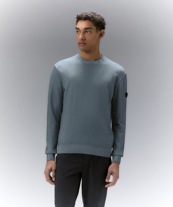 Garment-dyed cotton knit sweater - Peuterey
